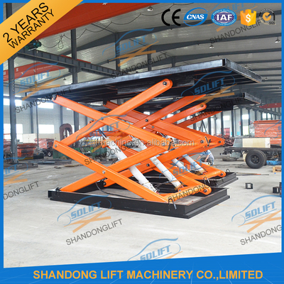 Customized 1 - 20 Tons Scissor Lift Platform With Painting / Galvanizing Surface Treatment